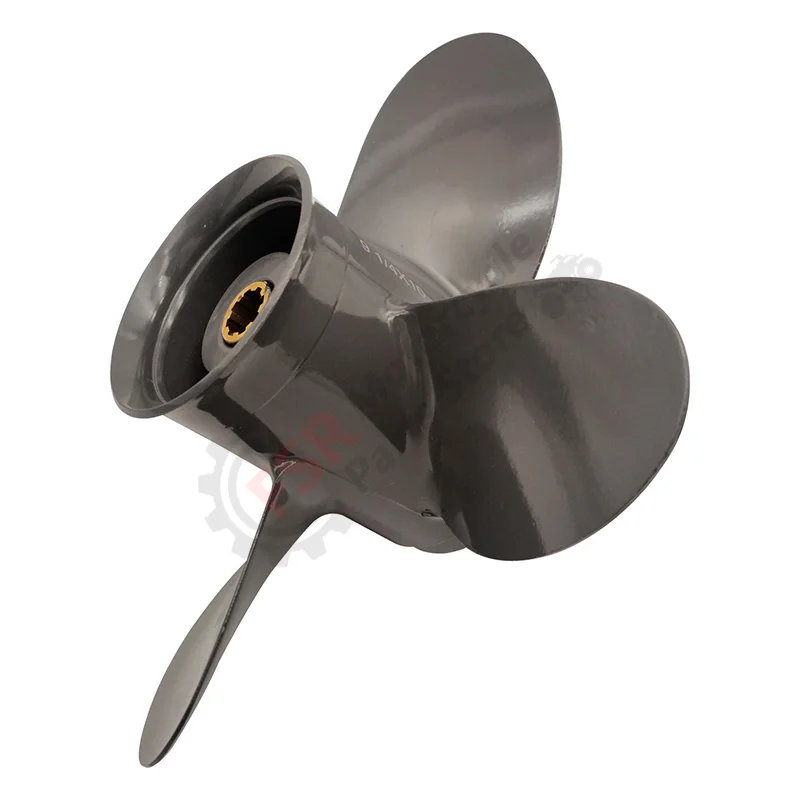 Фото 9 1/4x10 алюминиевый подвесной лодочный гребной винт 58134-ZV4-010AH OEM подходит для двигателей HONDA Yamaha 8-20 л.с., 8 зубьев Rh №4