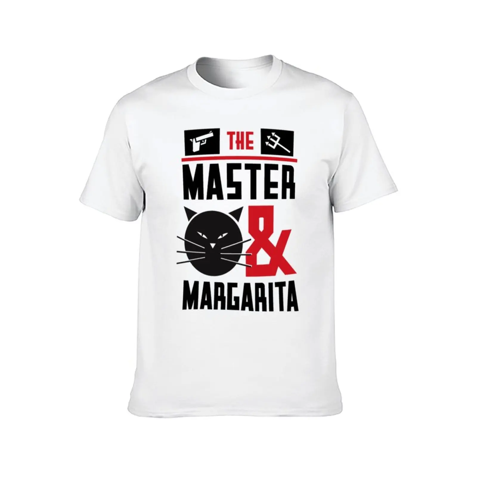 Фото Футболка с крутым графическим дизайном Master Margarita, мужская хлопковая мужская футболка для мужчин, повседневная футболка №2