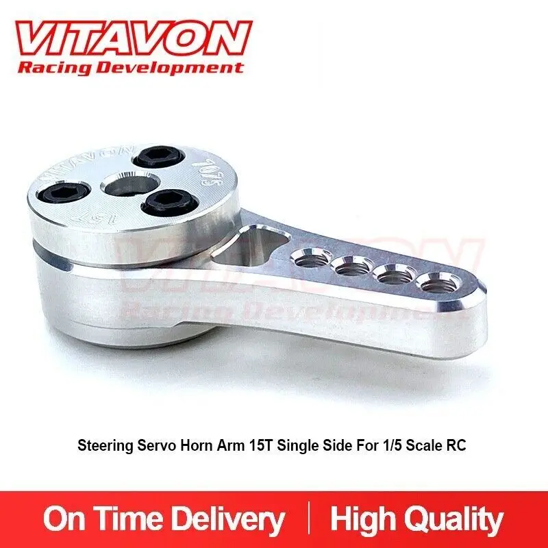 VITAVON CNC Alu7075 Регулируемый однорулевой сервопривод 15T для радиоуправления в масштабе 1/5