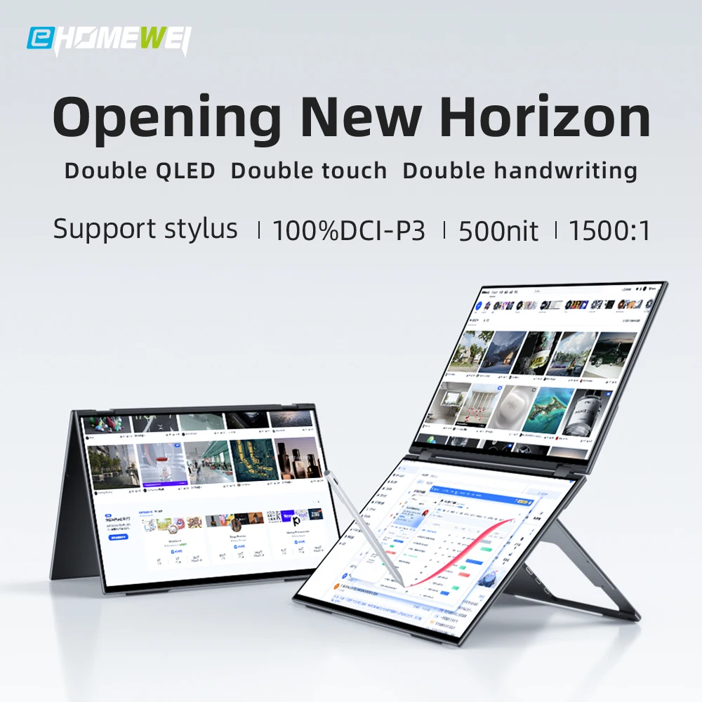 EHOMEWEI двойной экран портативный монитор X серии без привода телефон-touch FHD 2K 15,6 