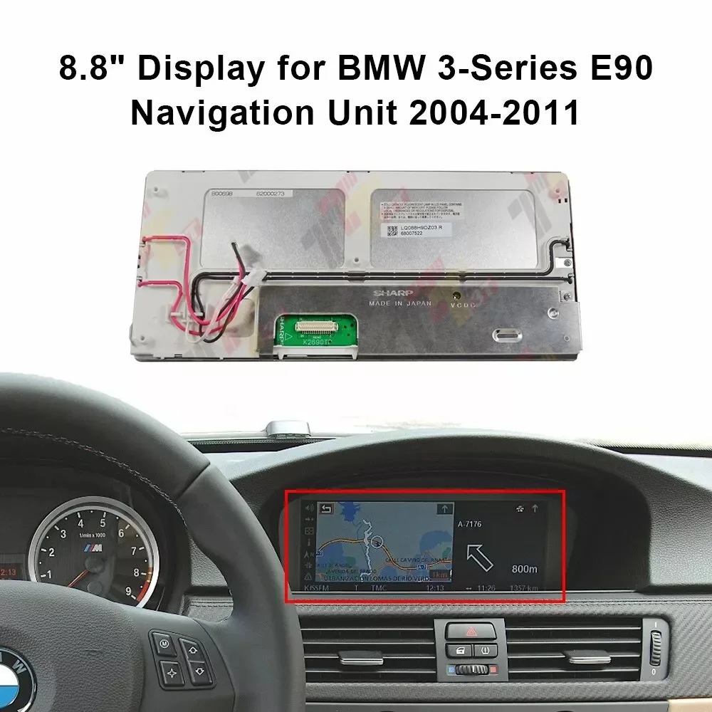 ЖК-дисплей 8,8 дюйма для BMW E90 E91 E60 E61 E63 E64 E65 E66 E70 E71 X5 CIC CCC CID приборная панель GPS-дисплей (art.: 3920cefadfd16) - 3920cefadfd16