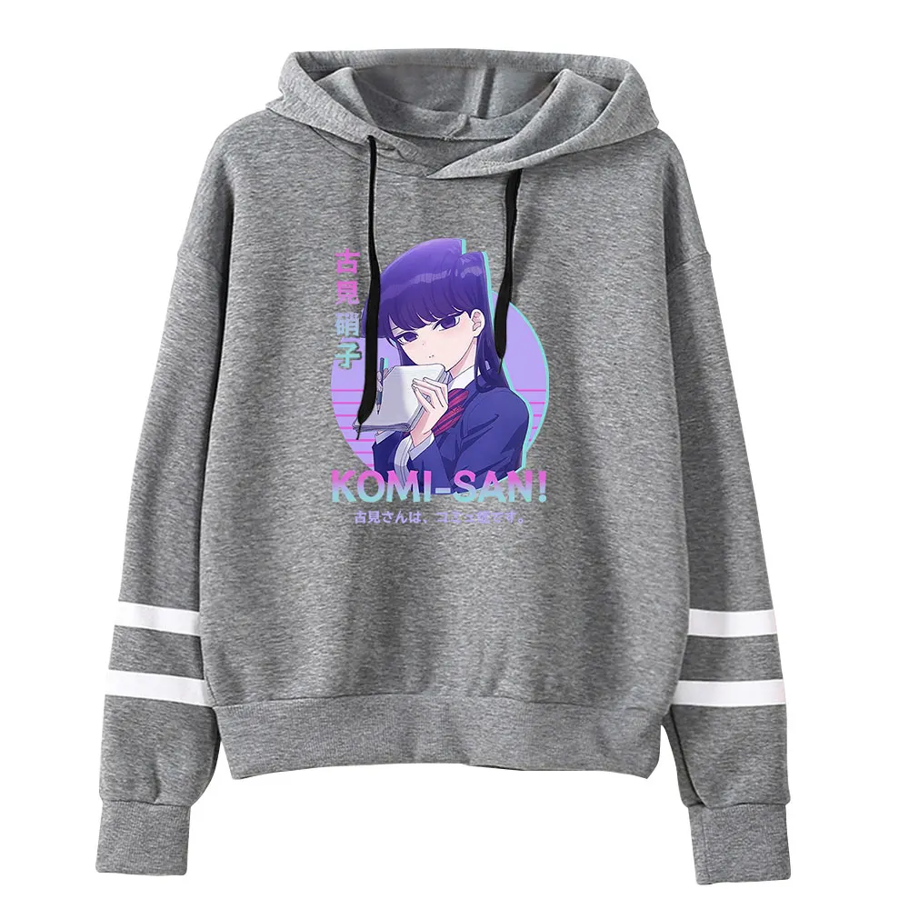 Фото Komi Can't Communicate Waifu аниме Винтаж 90-х Merch пуловер худи Merch модная Толстовка Свитшот пуловер спортивный костюм одежда №3