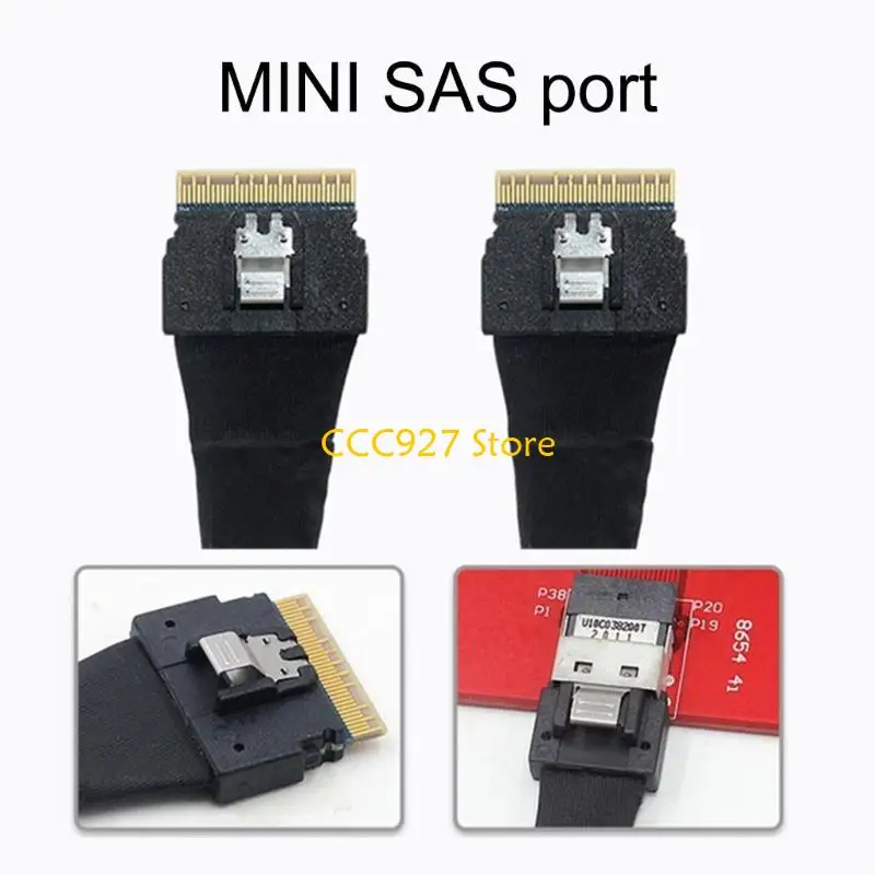 B03F SFF-8654 Slimline 8I 74PIN MALE до 74PIN SFF-8654 SAS4.0 Кабель Extender