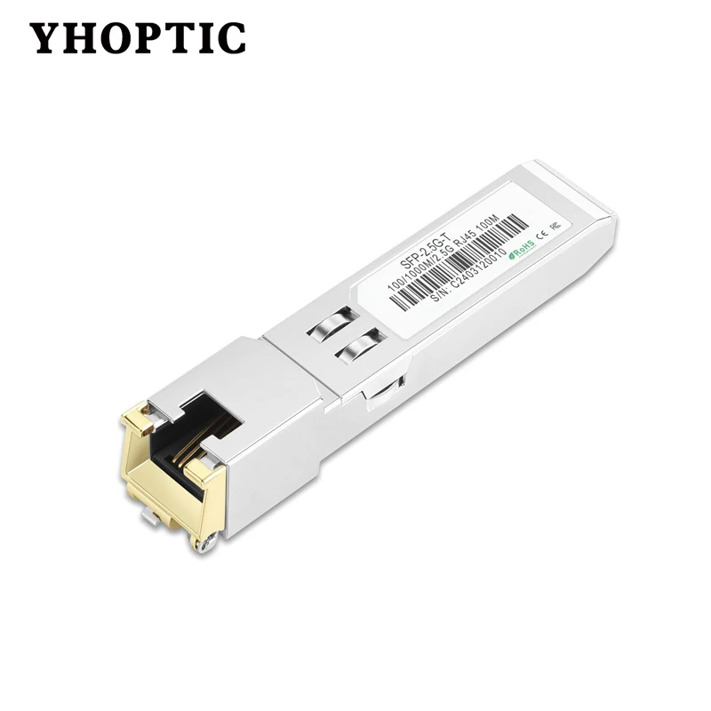 Фото Gigabit SFP + к Rj45 10G/2,5G 30m/100m медные модули, оптический модуль, совместимый с Cisco, Mikrotik, Ethernet оптический переключатель №2