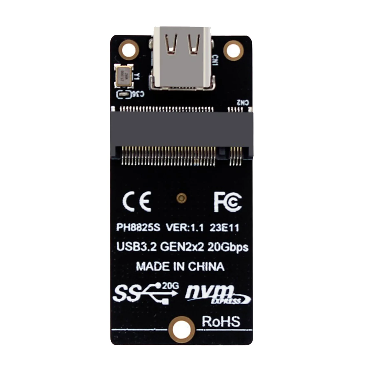 Переходник M.2 на Type C SSD ASM2364 NVME, плата преобразования 20 Гбит/с, 2000 Мб/с для SSD 2230/42/60/80