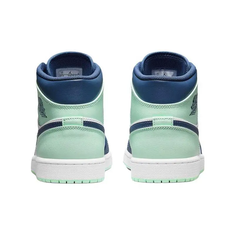 Фото Nike Air Jordan 1 Mid 'Blue Mint' Sneakers shoes 554724-413 №4