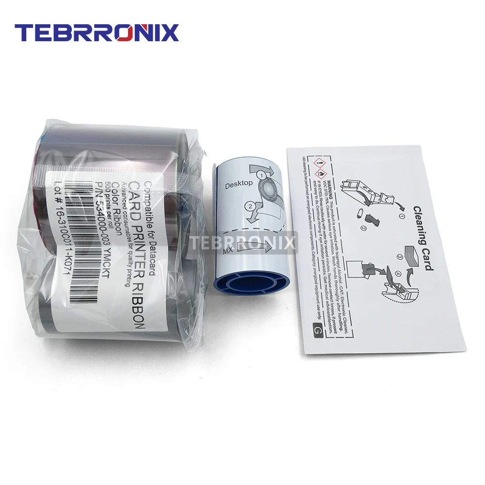 534000-003 Новая цветная лента YMCKT для карточного принтера Datacard SP35 SP35Plus SP55 SP55Plus SP75 SP75Plus, 500 принтов/рулон