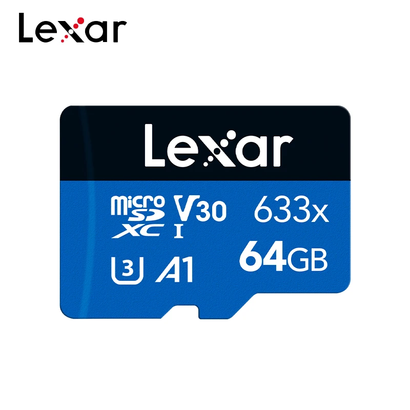 Оригинальная карта памяти Lexar TF633x MicroSDHC 32 Гб MicroSDXC 64 Гб 128 ГБ 256 ГБ V30 A1 C10 карта флэш-памяти карта памяти 512 ГБ TF Карта