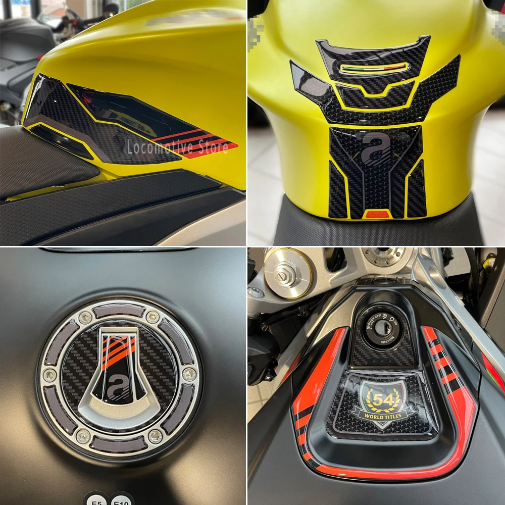 Фото Наклейка для Aprilia RS660 Tuono RS 660 2020-2023 RS 660, 3D эпоксидная наклейка, защитный комплект, наклейка на бак, против царапин, нескользящая №3