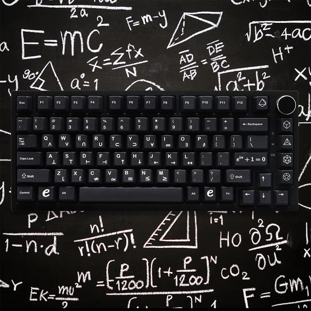 Индивидуальные колпачки для клавиш Gmk Euler, сублимация, Pbt, 129 клавиш, колпачки для клавиш с вишневым профилем для механической клавиатуры с переключателем 87/104/108 Mx