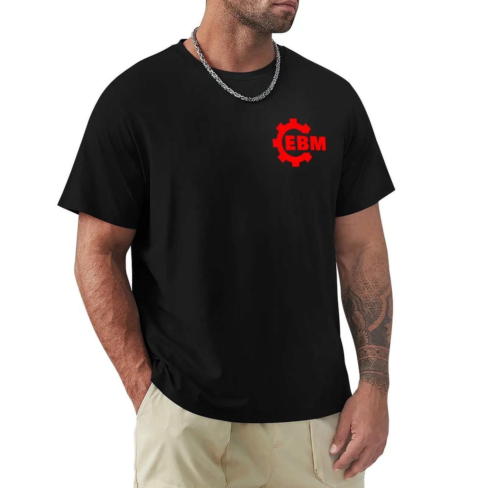 Фото EBM Techno Dark - Side T-Shirt, тяжелая весовая блузка, футболки, мужские футболки №3