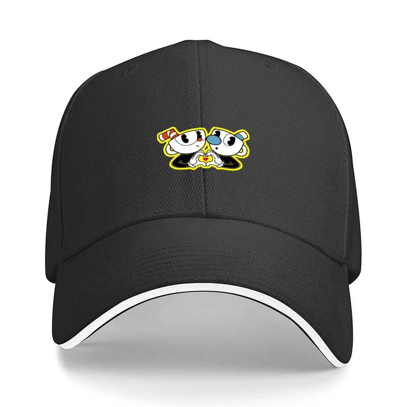 Милая бейсбольная кепка Cuphead and Mugman, шляпы для мужчин, шляпа большого размера для косплея, шляпа в стиле вестерн, женские шляпы, мужские