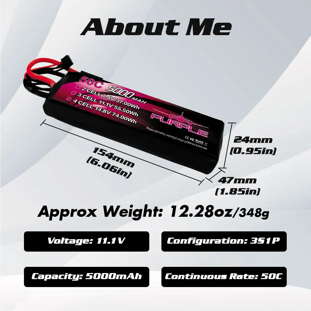 Фото CNHL 2S 3S 4S Lipo аккумулятор 5000 мАч 50C 7,4 В 11,1 В 14,8 в с TRX штекером для радиоуправляемого автомобиля Traxxas Slash rusler грузовик Танк Багги Truggy №5