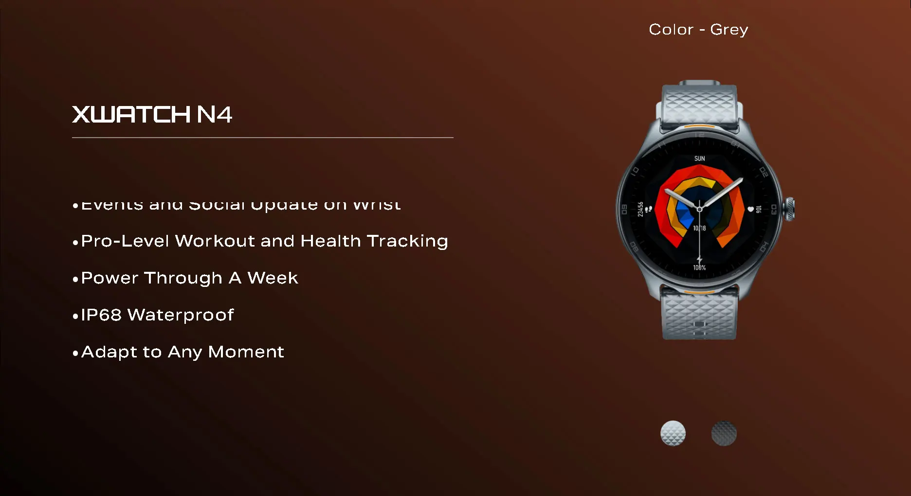 Infinix XWatch N4 Xw4 Черная модель ЕС Фитнес-трекер Смарт-часы (art.: 3920d247f8cbf) - 3920d247f8cbf