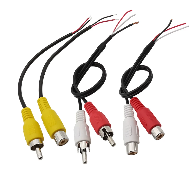 2 шт., Штекерный/гнездовой разъем RCA