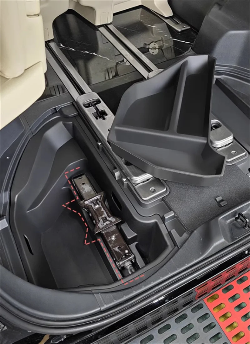 Фото Ящик для хранения багажника автомобиля подходит для Toyota Alphard Vellfire 40, салон автомобиля, ящик для хранения багажа №3