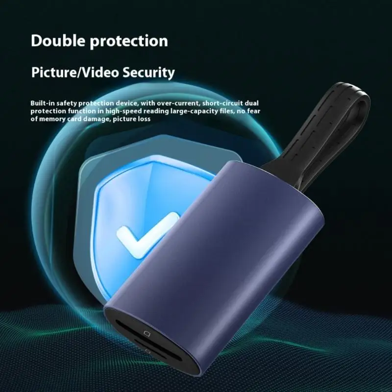 Фото 896F Высокие выступления TF Двух игровых карт чтения USB Тип C 312 МБ/с. Переносная портативная сборка передачи данных №5