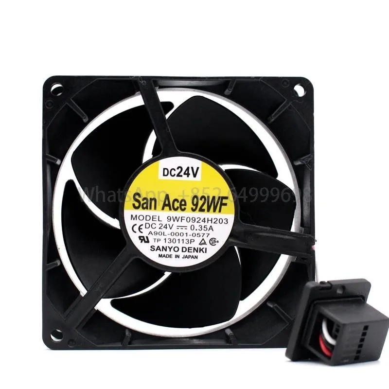 Фото Новый вентилятор FANUC 9WF0924H203 A90L-0001-0577 24 В 0,35 А 9 см 9232 Вентилятор охлаждения драйвера станка с ЧПУ с оригинальной вилкой №2