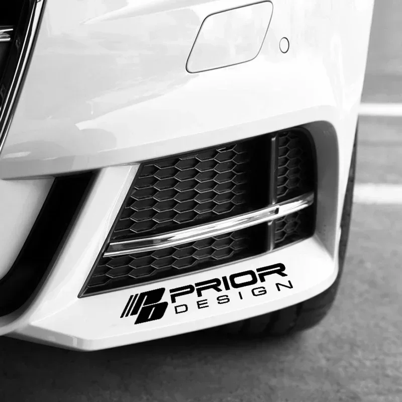 Фото Автомобильная наклейка PD PRIOR DESIGN, наклейка на бампер автомобиля, светоотражающая гоночная фара, наклейка на брови, виниловая наклейка на окно автомобиля №2