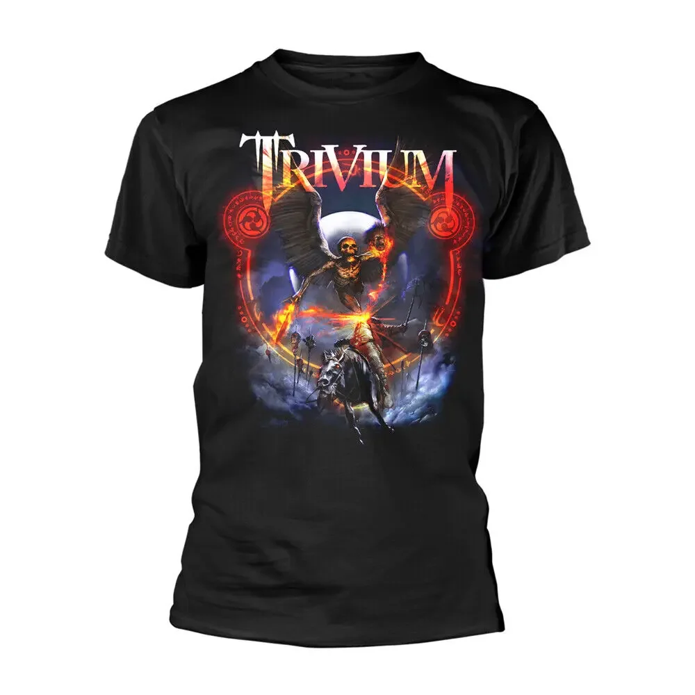 Мужская футболка Trivium Death Rider, маленькая, Черная