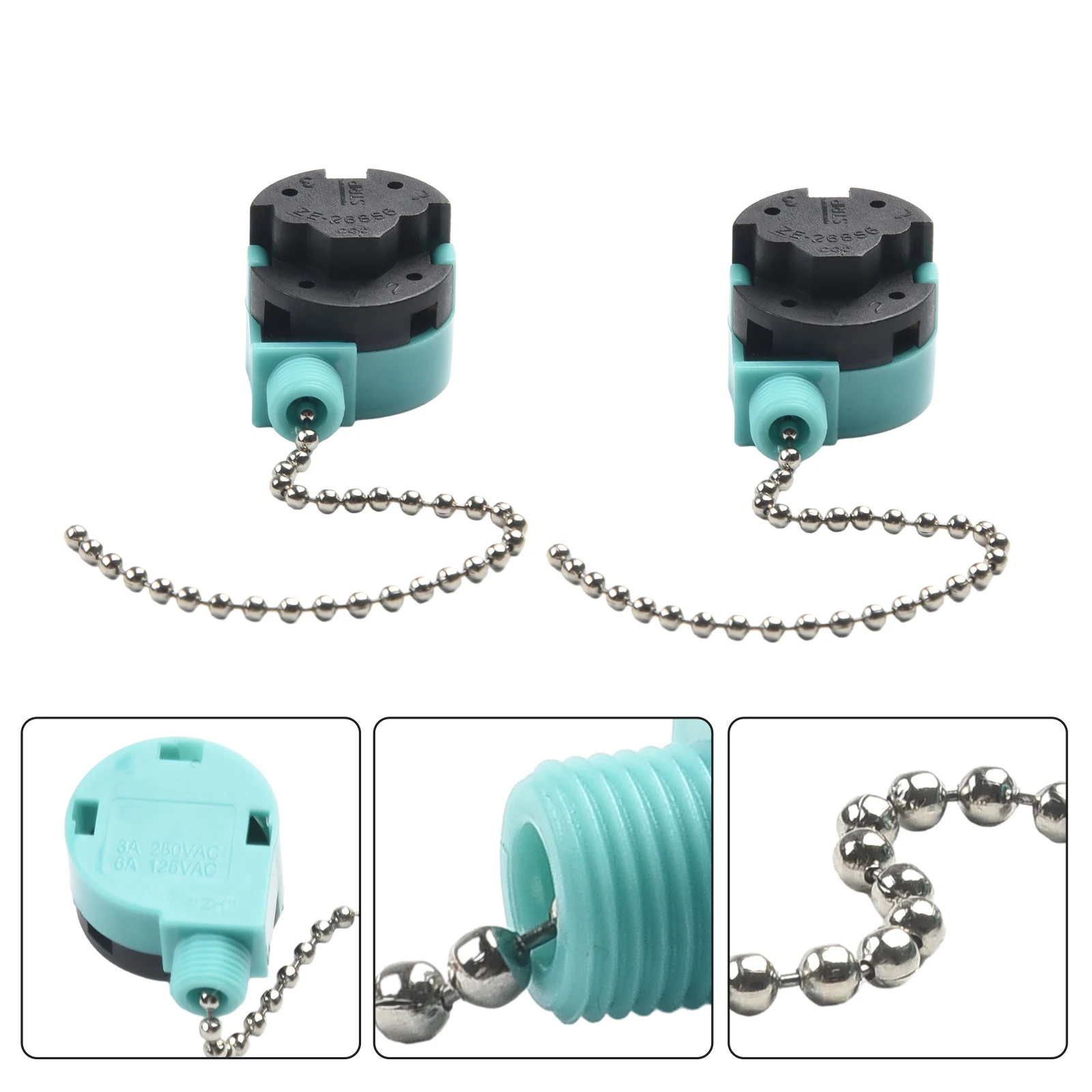 Домашние переключатели Shine Top LS-102 Thunder Protection Well Tec E 116997   ZE-208S2 Управляет скорость вентилятора KTE 3089T Схема B