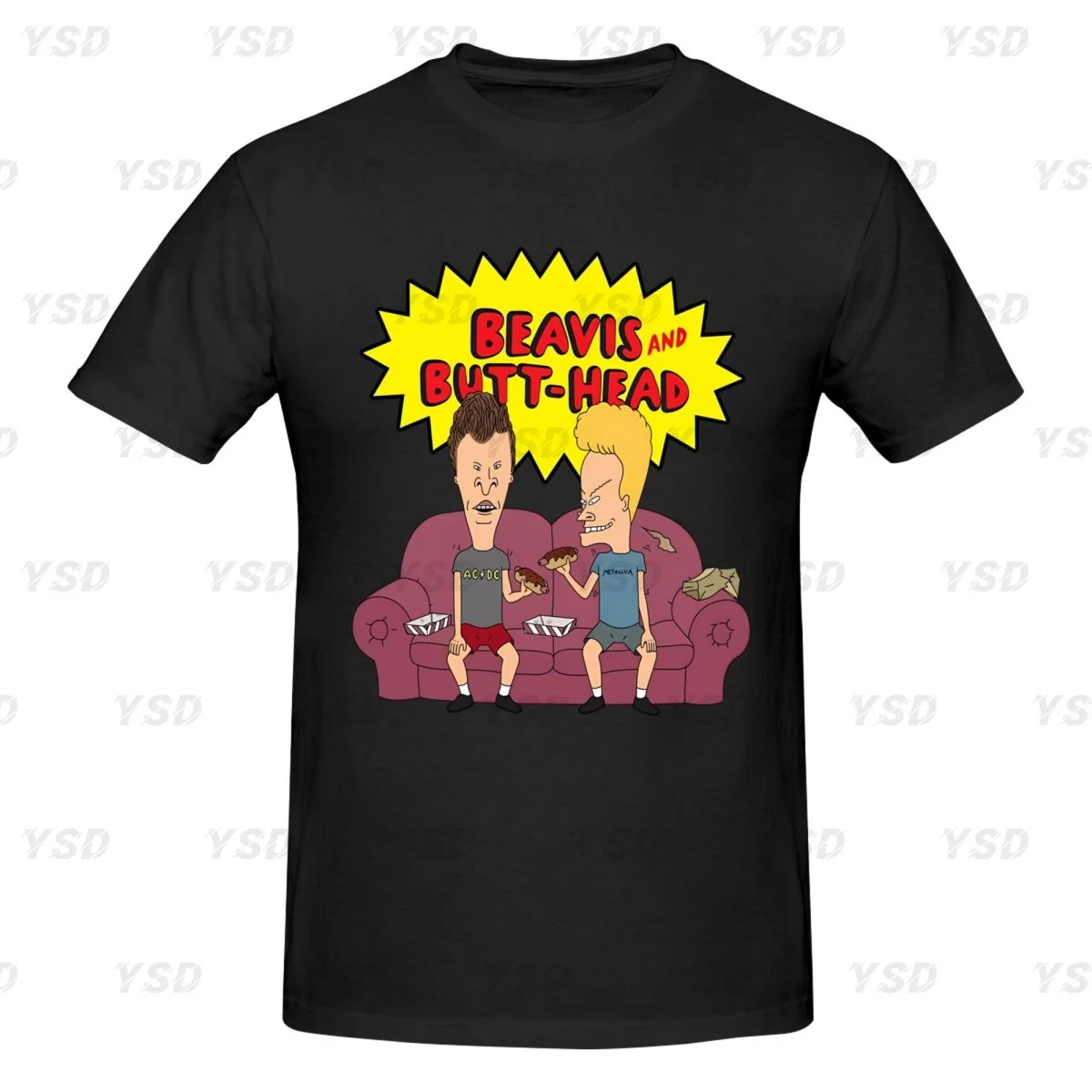 Мужская облегающая спортивная хлопковая футболка Beavis And Butthead, спортивная одежда для спортзала, футболка большого размера