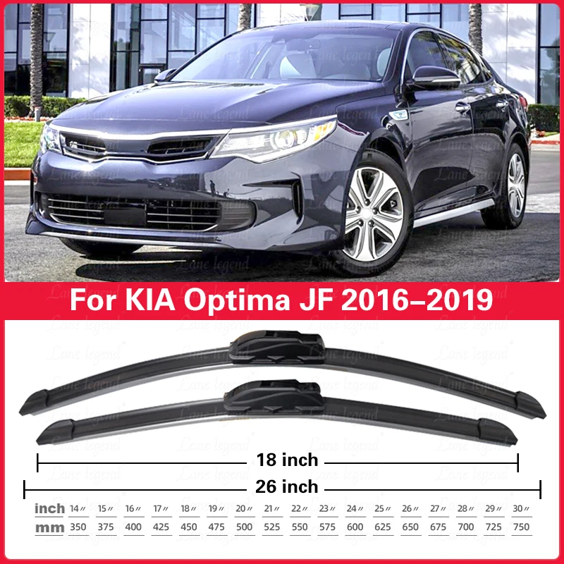 Фото Для KIA Optima JF 2016 2017 2018 2019 K5 аксессуары переднее лобовое стекло автомобиля щетки стеклоочистителя резак U J крючок №4