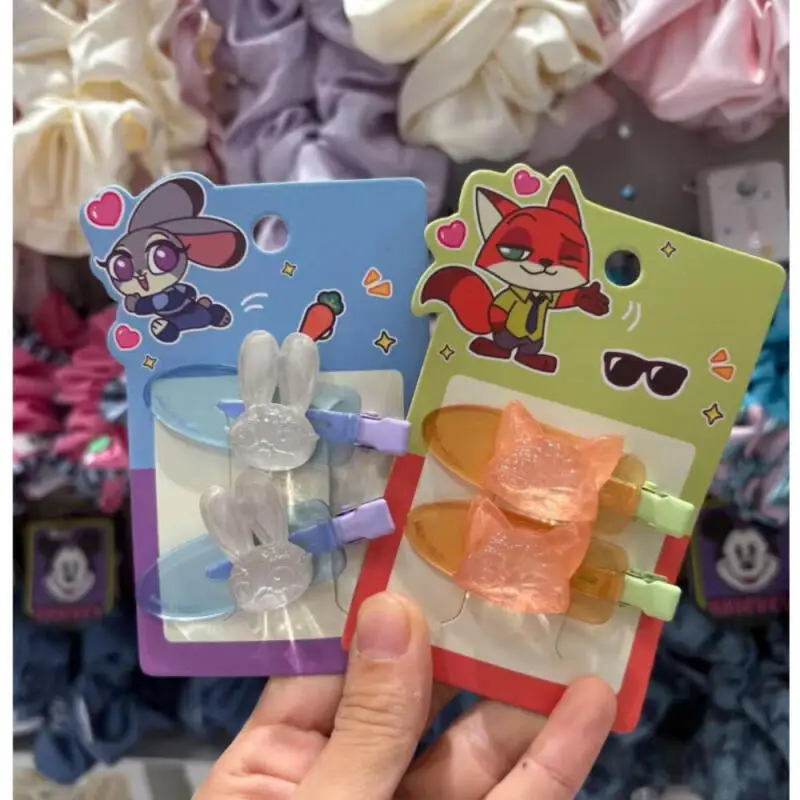 Серия мороженого с изображением Диснея Zootopia Cat Claw, заколка для волос Judith, бесследная заколка для волос, милые аксессуары для волос для девочек, праздничные подарки