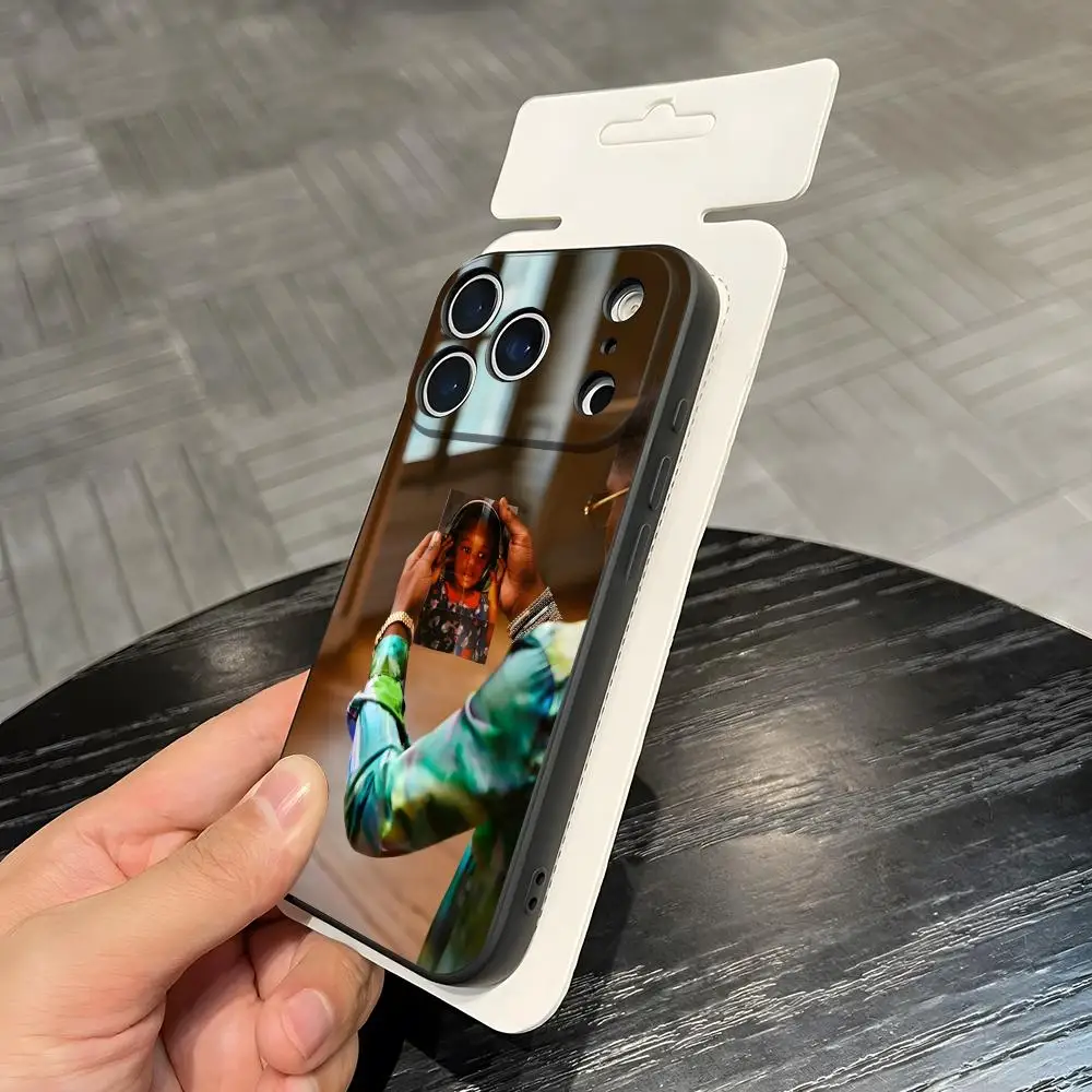 Фото Чехол для телефона Rapper N-Ninho NI для iPhone 17 Air 16 E Pro Max 15 14 13 Mini 12 Pro 11 Max Plus, черный мягкий корпус №3
