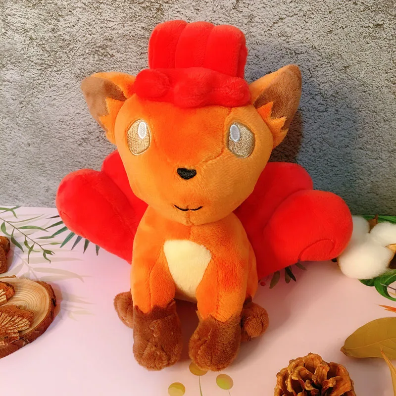 Японский Pokemon Vulpix, три знаменитости, плюшевые игрушки, детские милые мягкие подарки и подарки на день рождения, Рождество