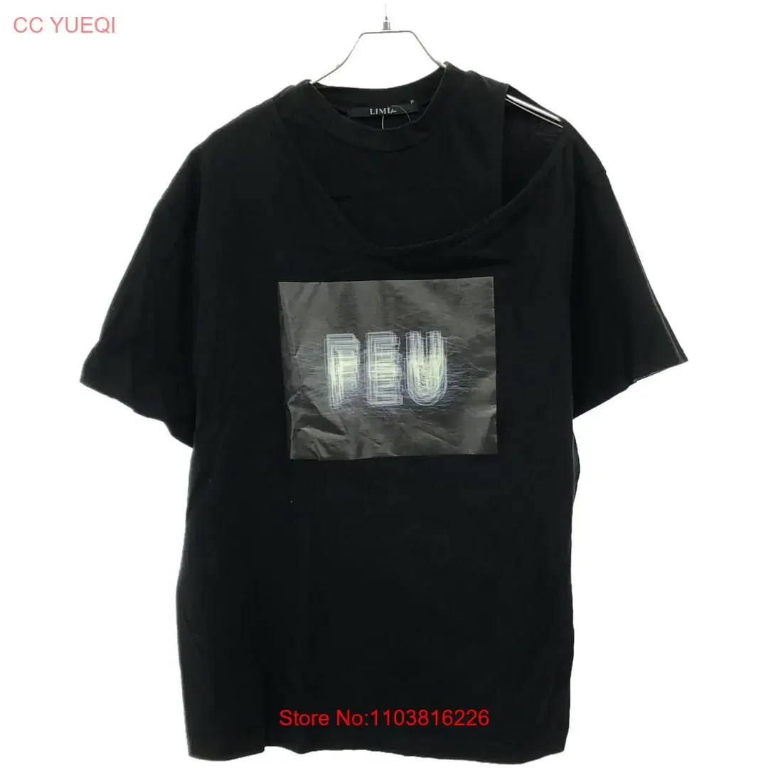 ФУТБОЛКА LIMI FEU FU 21SS LAYERED LD T17 038 ЧЕРНАЯ 2 Б/у MESC 0 винтажная стираная графика Универсальная дышащая стильная уличная одежда
