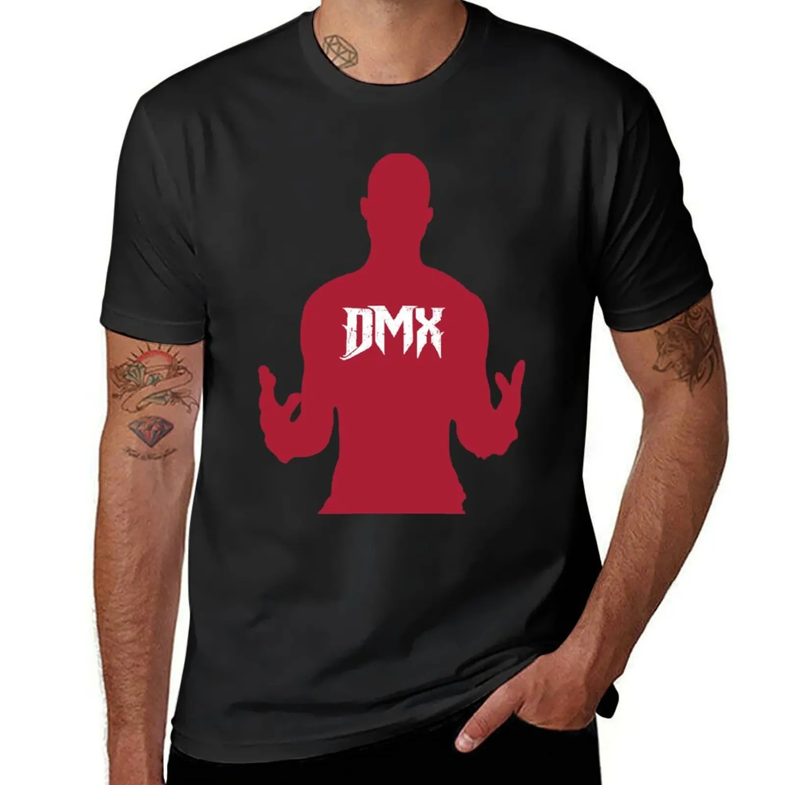 Футболка Dmx с принтом животных для мальчиков, футболка с коротким рукавом, винтажная одежда, мужские смешные футболки