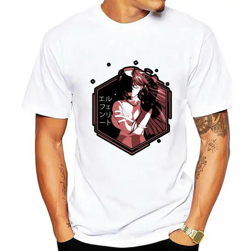 Мужская футболка Elfen Lied Lucy Anime Shirt футболка Женская футболка