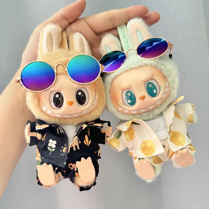 17 см Labubu I II куклы Idol одежда милая Толстовка мини плюшевая кукла Сидящая Строительная одежда модная одежда Корея Kpop Exo DIY подарки (art.: 3920c94004273) - 3920c94004273