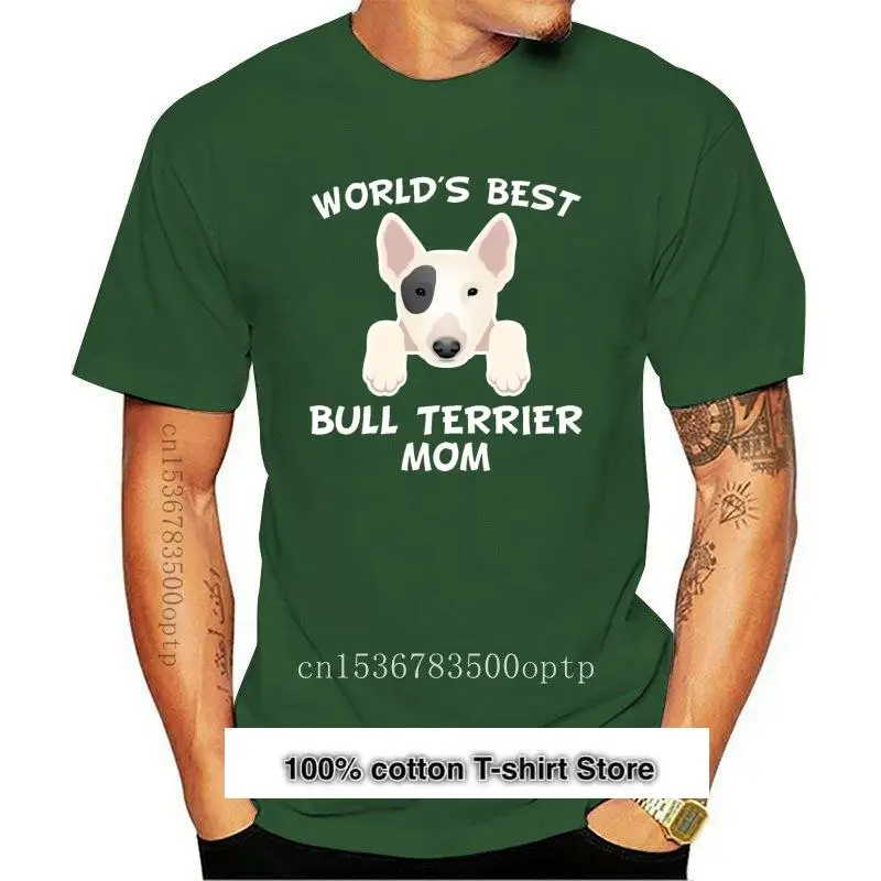 Camiseta de Bull Terrier для мамперов, ropa con cuello redondo, del mejor toro Terrier, del mundo