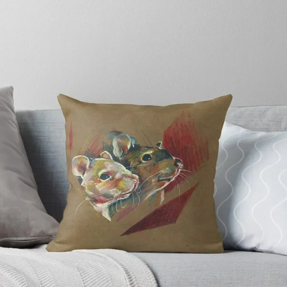 Декоративная подушка Rat duo II, прямоугольный чехол для подушки, декоративные подушки для дивана, декоративная наволочка, чехол для дивана, подушка
