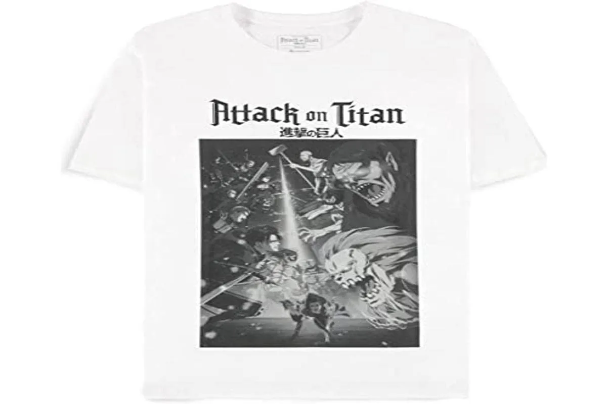 DIFUZED ATTACK ON TITAN - Saison 4 - футболка Homme (L)Мужской летний топ Мужская одежда Уличная одежда Мужские топы Одежда для девочек