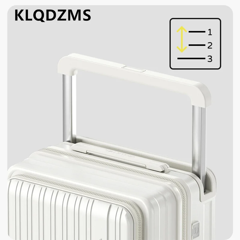 KLQDZMS чемодан с зарядкой через USB, 20-дюймовый чемодан для ноутбука с передним отверстием, многофункциональный женский чемодан на колесиках 24 26 для багажа (art.: 3920d0e4a4bdf) - 3920d0e4a4bdf