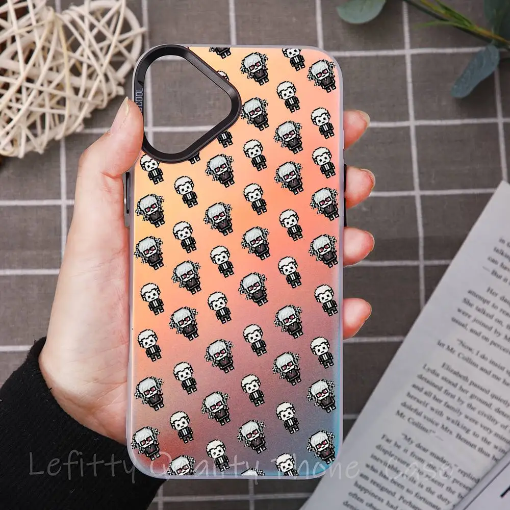 Чехол для телефона с рисунком D-Danganronpas для IPhone 16, 15, 14, 13, 12, 11 Pro Max, матовый, Аврора, многоцветный, с лазерным металлическим градиентом, принципиально (art.: 3920cfc369e96) - 3920cfc369e96