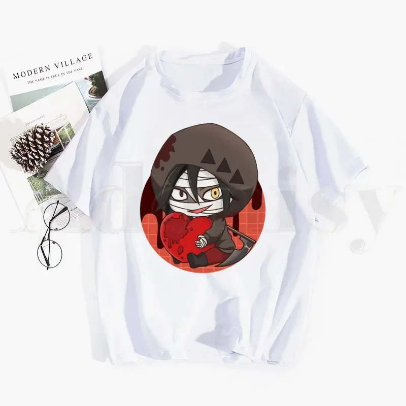 Фото markii Angels of Death Rachel Gardner Isaac Foster Anime Tshirt Hip Hop Girl Print Top Tees Harajuku Tshirts Fashion Summer T-shirt №2