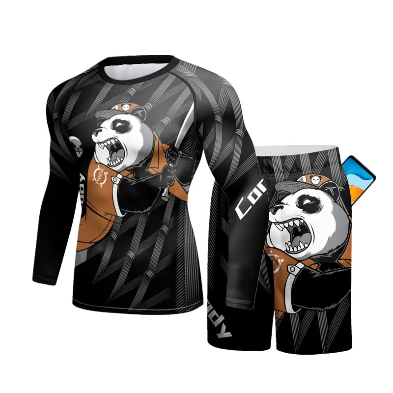 Мужские футболки Jiu Jitsu Rashguard, шорты для ММА, компрессионные майки Boxeo для кикбоксинга, одежда для спортзала, комплекты боксерской футболки (art.: 3920c70b67f36) - 3920c70b67f36
