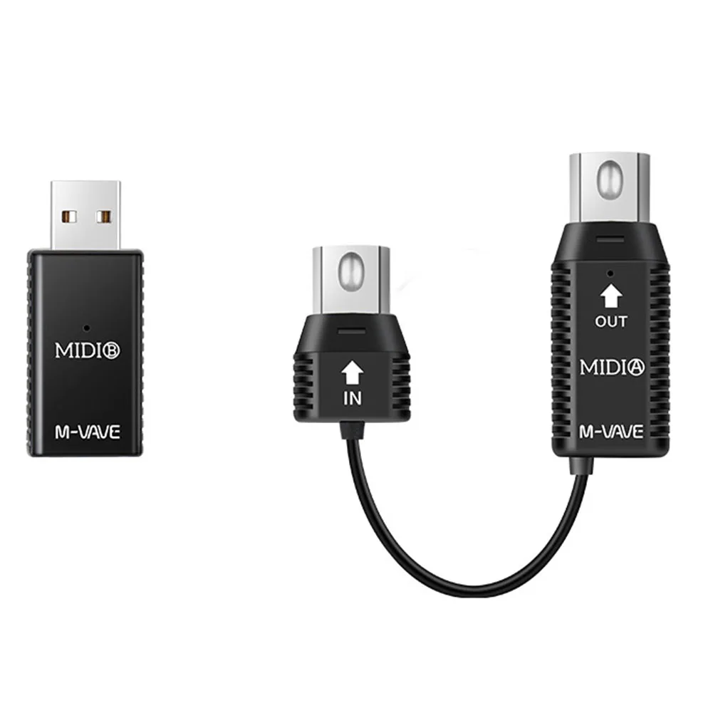 Беспроводной 5-контактный USB-переходник для клавиатуры, встроенной аккумуляторной батареи