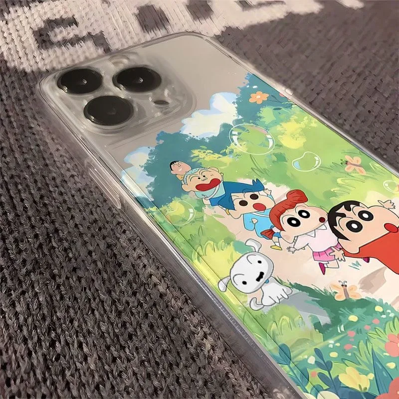 Чехол Crayons Shin-chans для Samsung Galaxy A55 A15 A54 5G A16 A35 A25 A56 A36 A26 S25 S24 Ultra S23 FE S21 S22 Plus Clear Cover (art.: 3920cdea81c07) - 3920cdea81c07