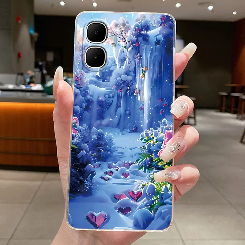 Фото Чехол для Infinix Smart 10, X6725, эстетический милый кот-космонавт, мягкий силиконовый чехол-бампер для Smart 10, прозрачный чехол для телефона №2