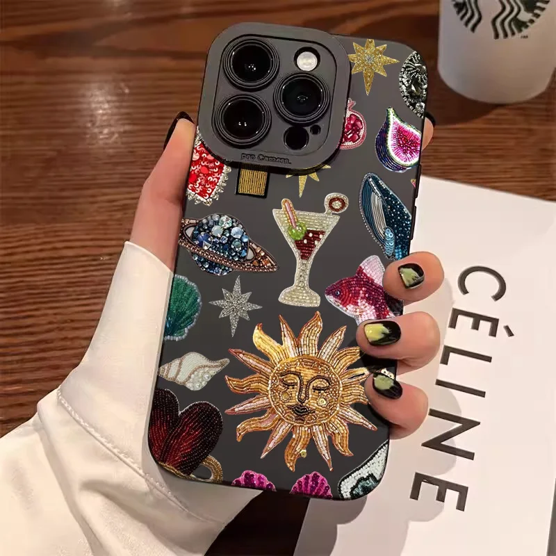 Модный черный чехол для телефона с рисунком глаз для iPhone 14 15 16 11 12 13 Pro Max 16E XS X XR 7 8 16 Plus SE2 Soft Cover