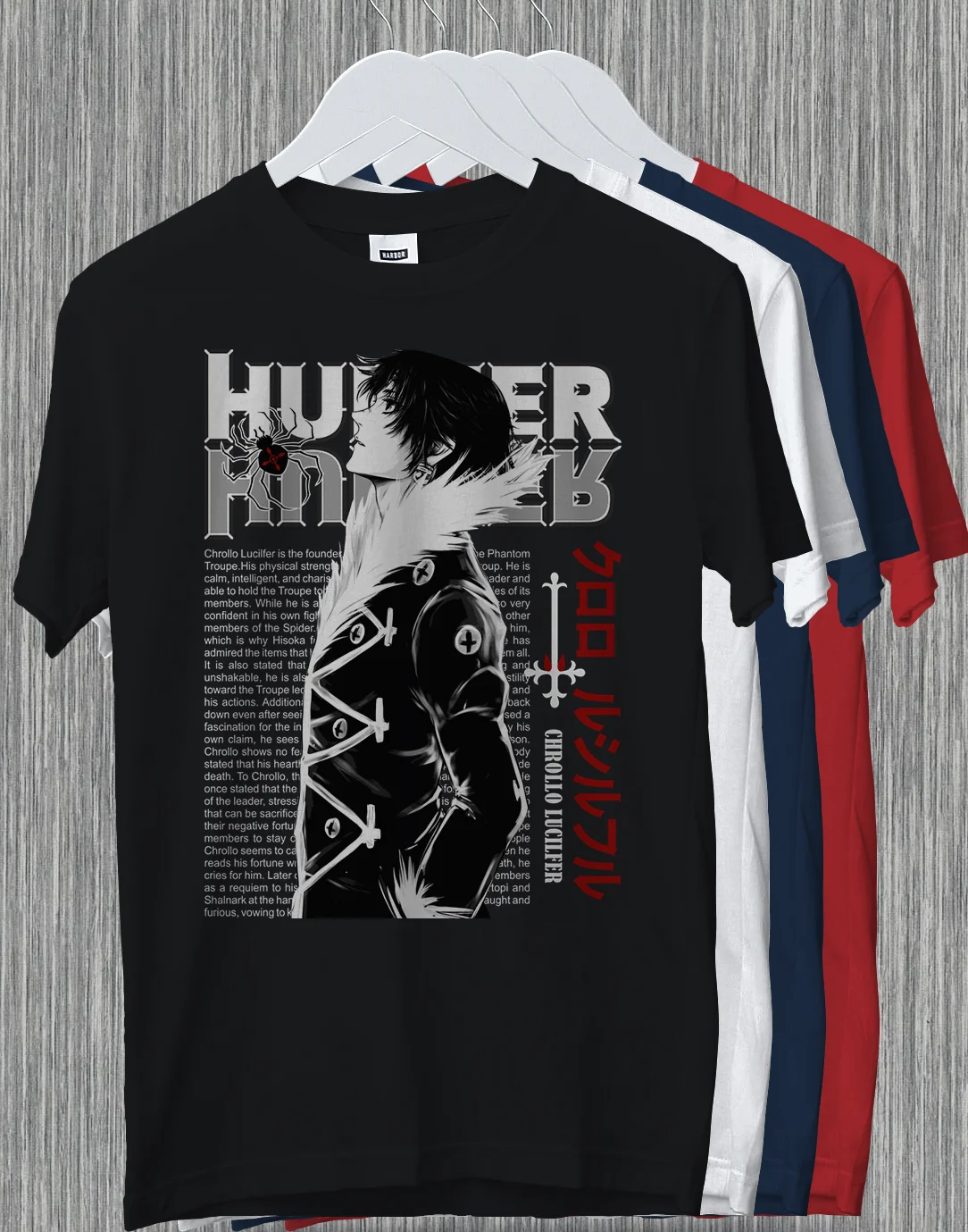 Фото Chrollo Lucilfer фантомная труппа 0 лидер Охотник X Hunter Аниме Забавный подарок футболка №2