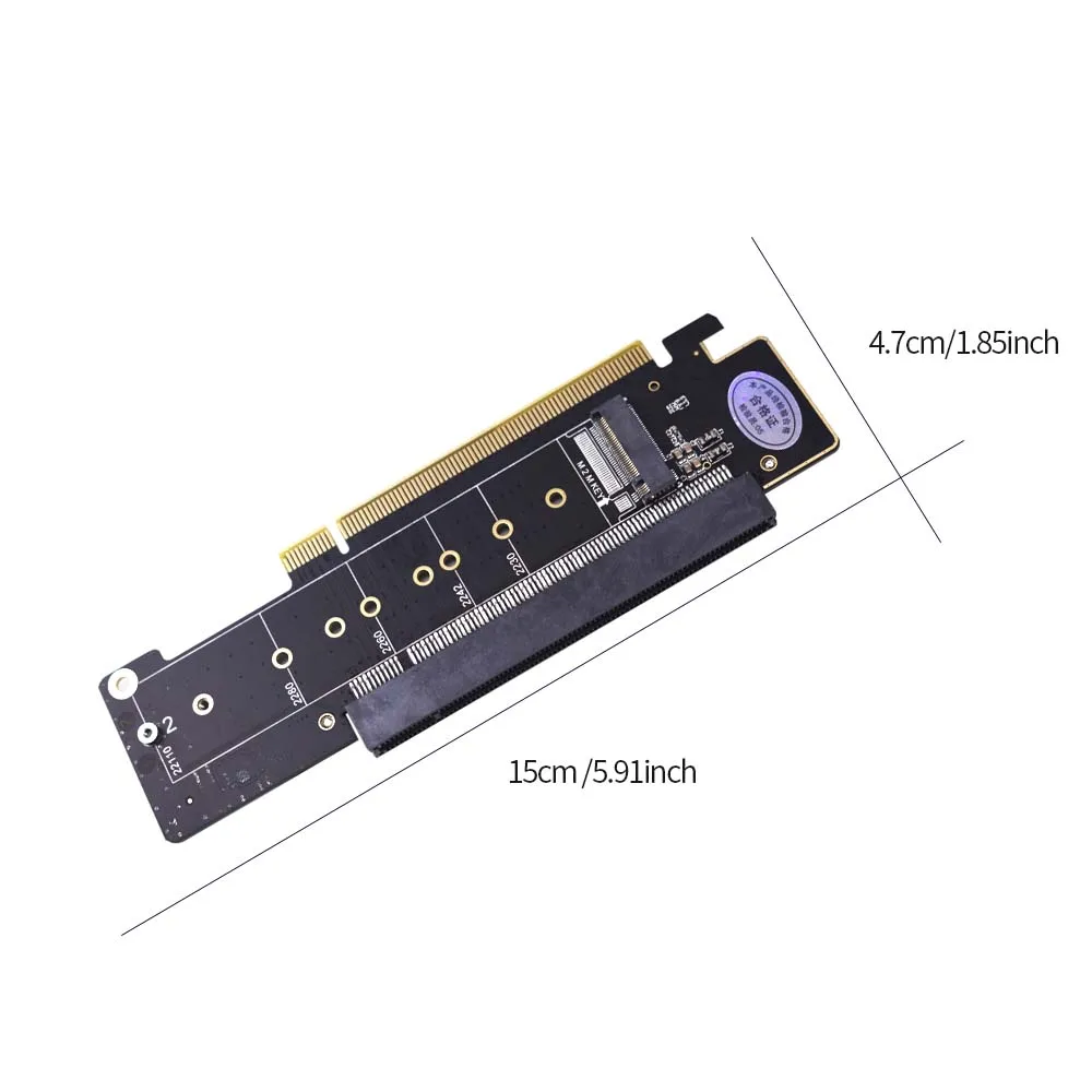 Разделенная карта расширения TISHRIC PCIE 4,0-канальная адаптерная карта PCIe X16 к X8 X4 + X4, разделенная карта, поддержка Dual M.2 NVMe 2230 22110 SSD (art.: 3920d23df6e11) - 3920d23df6e11