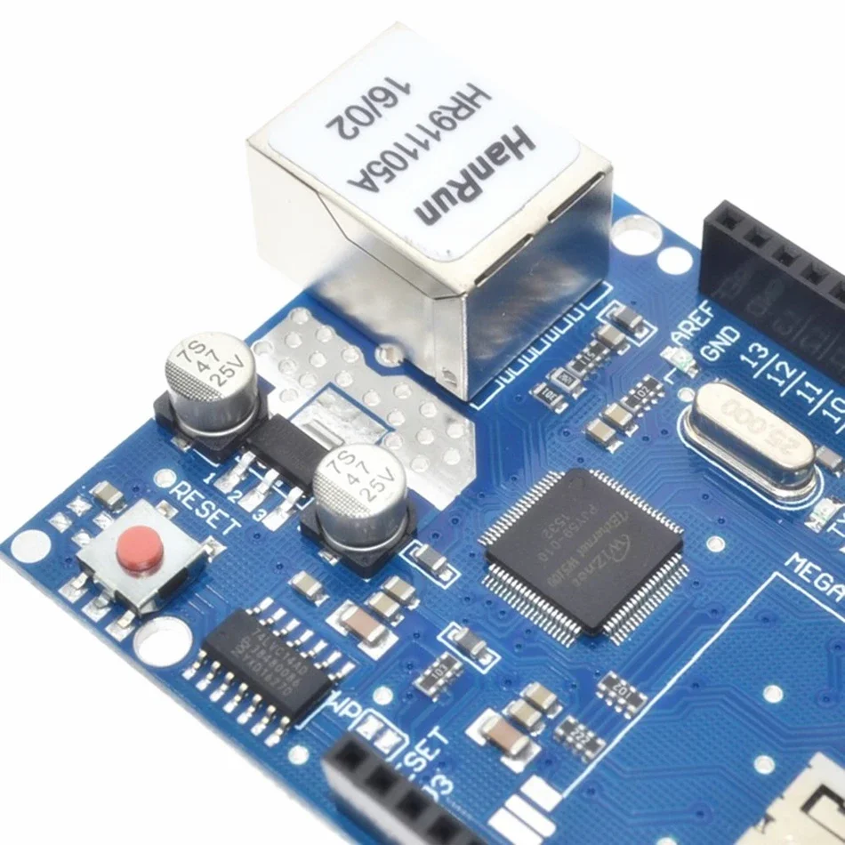 Фото Модуль платы сетевого расширения Ethernet Shield W5100 для основной платы Arduino UNO R3 ATMega 328 1280 MEGA2560 с Micro SD One №4