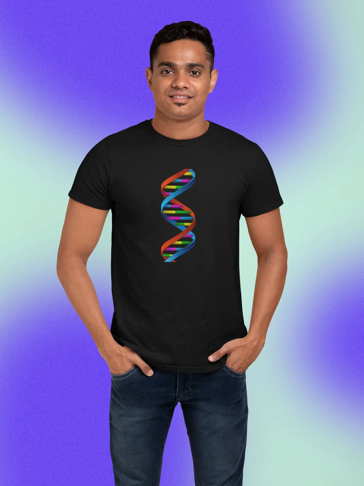 Футболка Sheldon Genius DNA с двойной спиралью из плотного хлопка BB Fan Lover