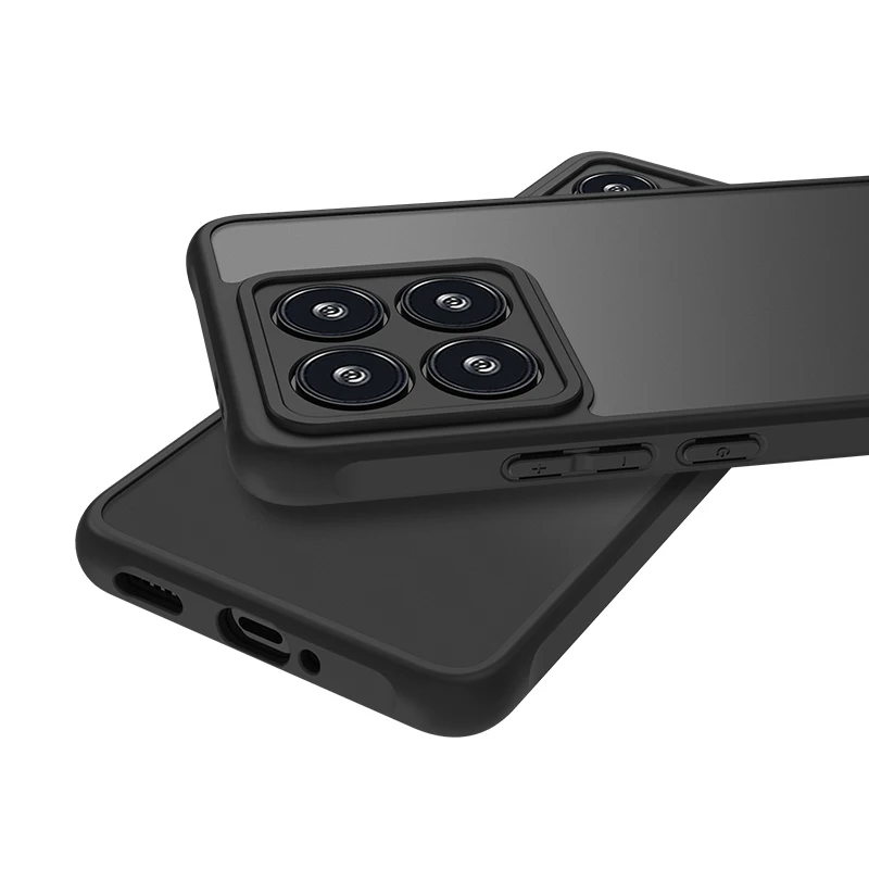Фото Тяжелый противоударный гибридный чехол военного класса для Xiaomi Mi 14T Pro 14 T 14Tpro, прозрачный матовый жесткий чехол для ПК, силиконовый чехол №2